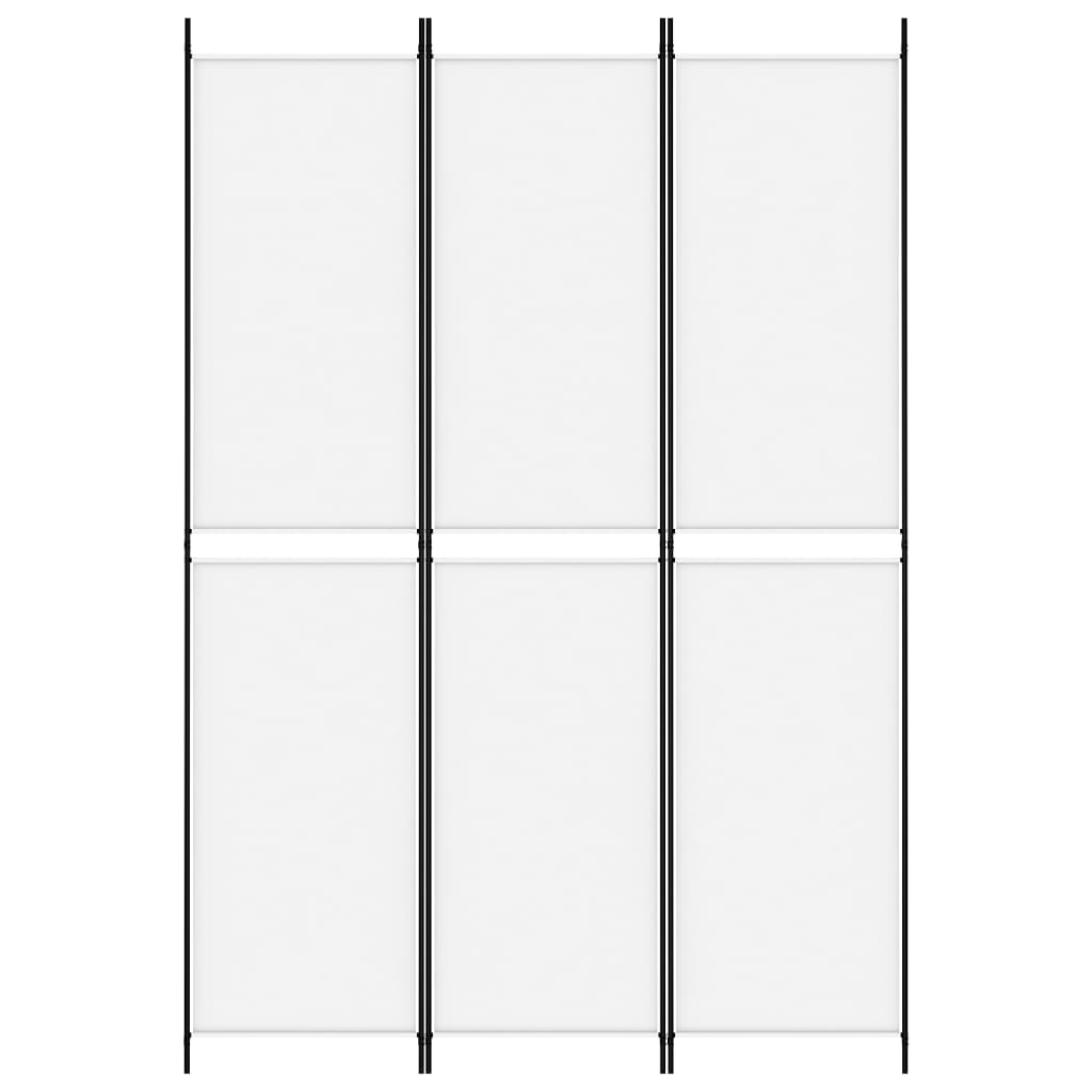 Kamerscherm met 3 panelen 150x220 cm stof wit is nu te koop bij PeponiXL, paradijselijk wonen!