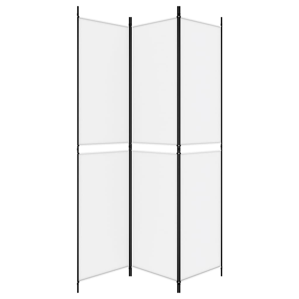Kamerscherm met 3 panelen 150x220 cm stof wit is nu te koop bij PeponiXL, paradijselijk wonen!
