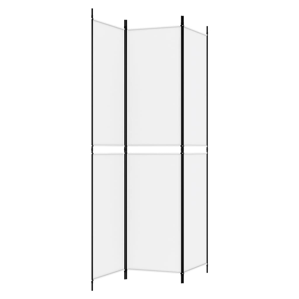 Kamerscherm met 3 panelen 150x220 cm stof wit is nu te koop bij PeponiXL, paradijselijk wonen!
