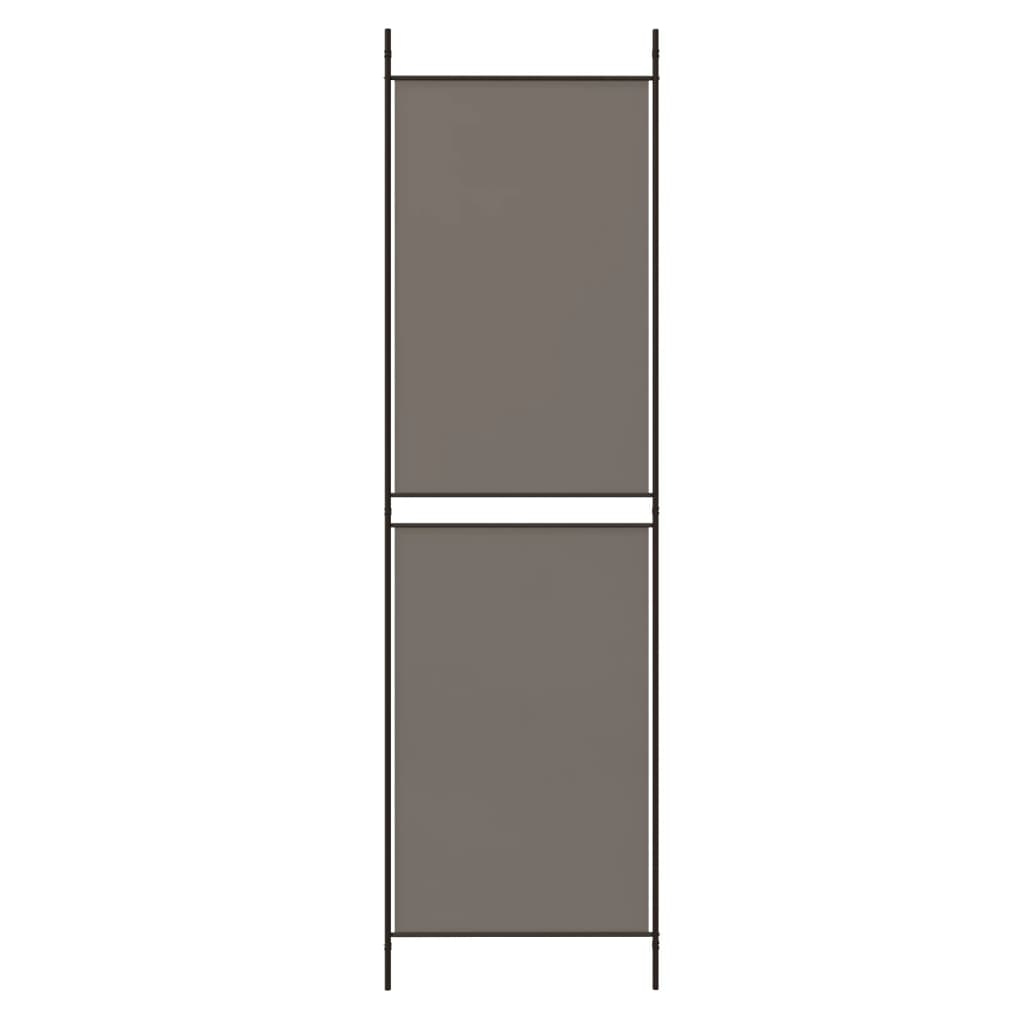 Kamerscherm met 3 panelen 150x220 cm stof antracietkleurig is nu te koop bij PeponiXL, paradijselijk wonen!