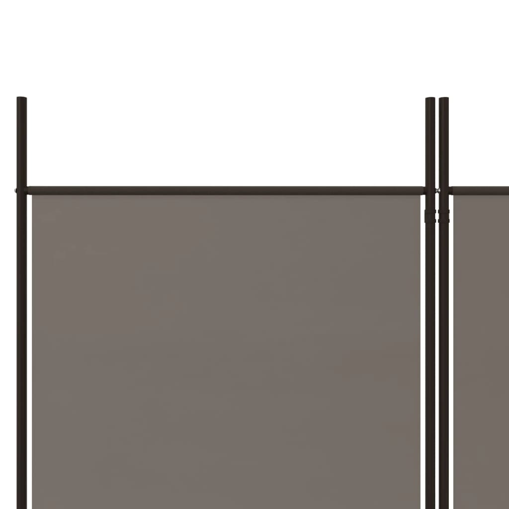 Kamerscherm met 3 panelen 150x220 cm stof antracietkleurig is nu te koop bij PeponiXL, paradijselijk wonen!