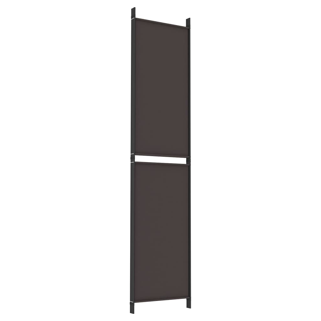 Kamerscherm met 4 panelen 200x220 cm stof bruin is nu te koop bij PeponiXL, paradijselijk wonen!
