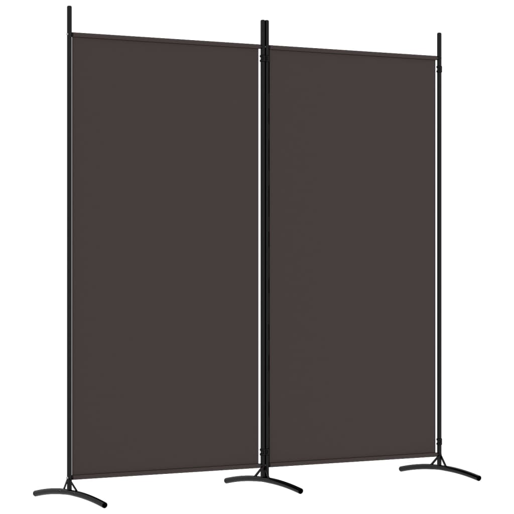 Kamerscherm met 2 panelen 175x180 cm stof bruin is nu te koop bij PeponiXL, paradijselijk wonen!