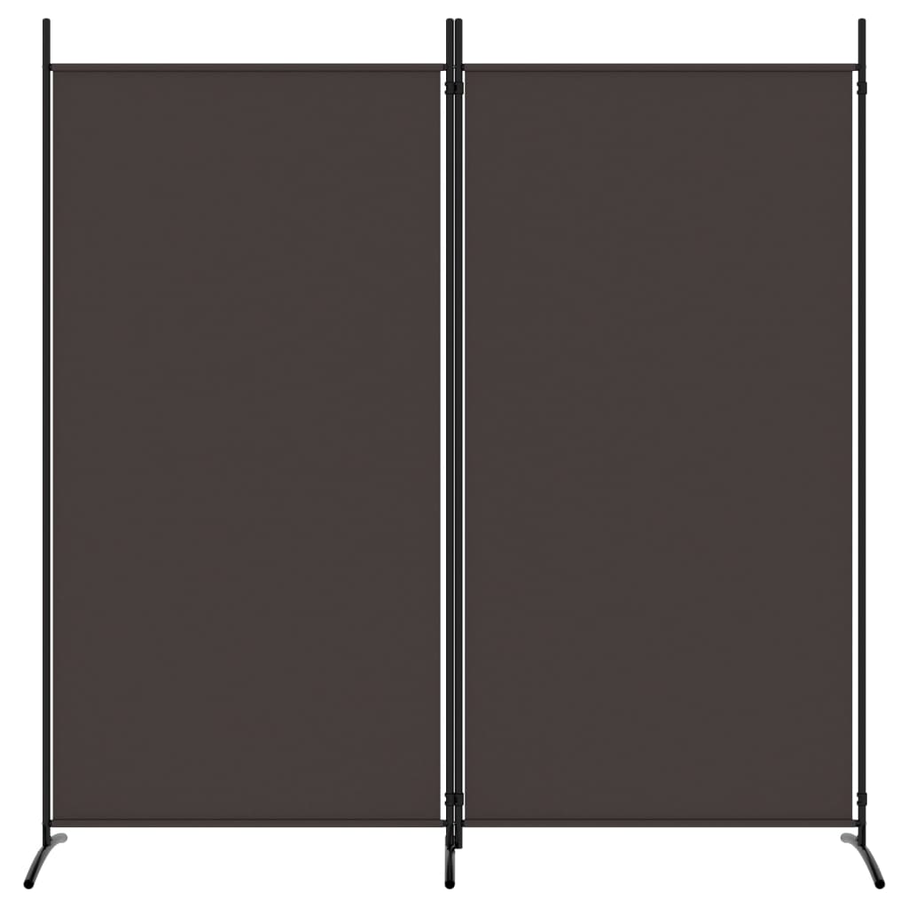 Kamerscherm met 2 panelen 175x180 cm stof bruin is nu te koop bij PeponiXL, paradijselijk wonen!