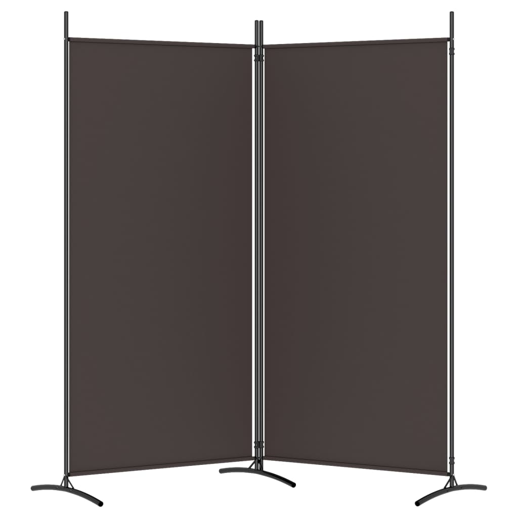 Kamerscherm met 2 panelen 175x180 cm stof bruin is nu te koop bij PeponiXL, paradijselijk wonen!