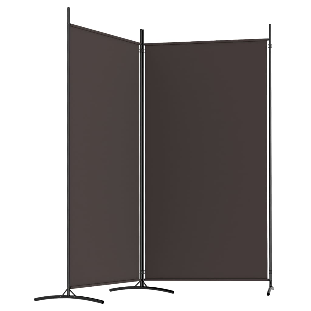 Kamerscherm met 2 panelen 175x180 cm stof bruin is nu te koop bij PeponiXL, paradijselijk wonen!