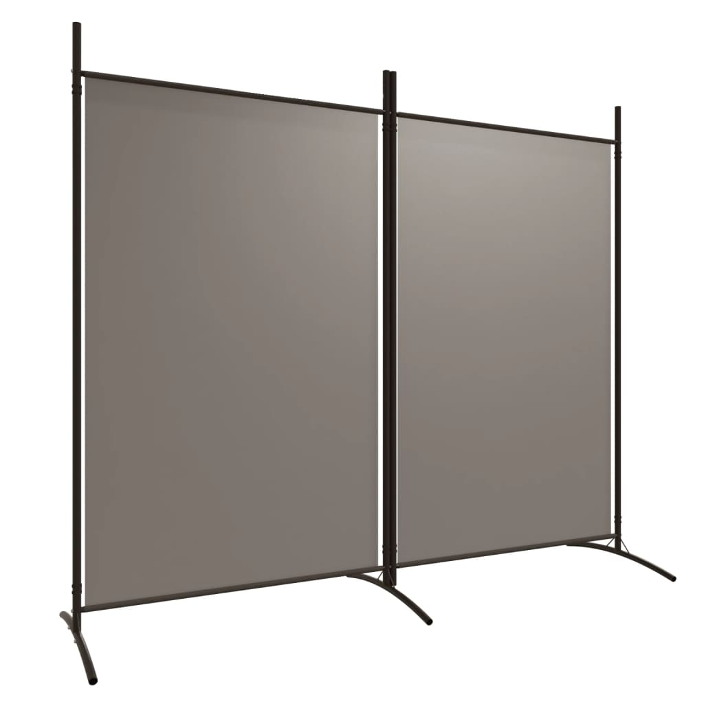 Kamerscherm met 2 panelen 175x180 cm stof antracietkleurig is nu te koop bij PeponiXL, paradijselijk wonen!