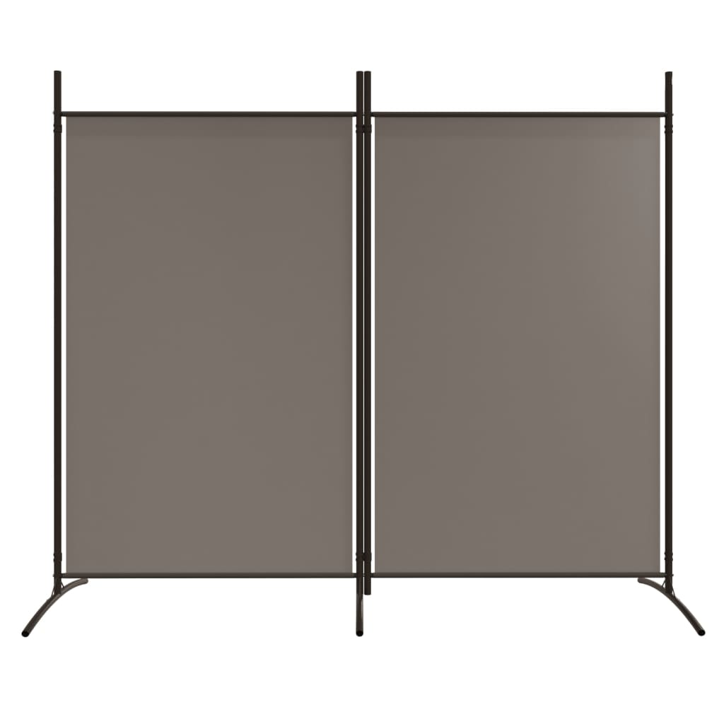 Kamerscherm met 2 panelen 175x180 cm stof antracietkleurig is nu te koop bij PeponiXL, paradijselijk wonen!