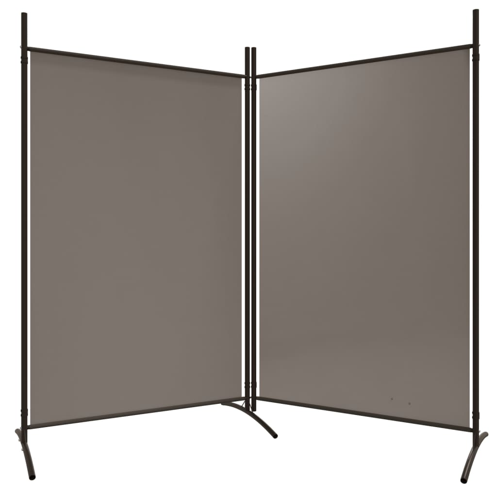 Kamerscherm met 2 panelen 175x180 cm stof antracietkleurig is nu te koop bij PeponiXL, paradijselijk wonen!