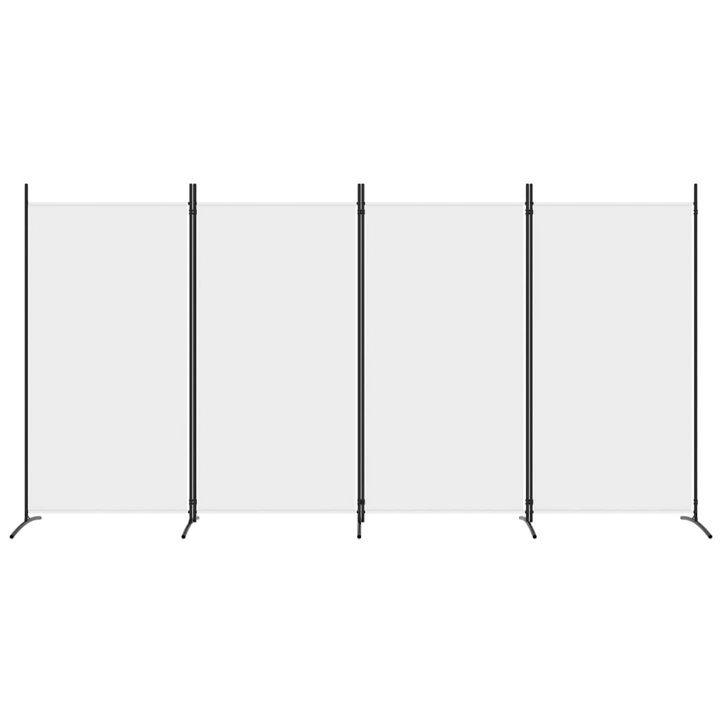 Kamerscherm met 4 panelen 346x180 cm stof wit is nu te koop bij PeponiXL, paradijselijk wonen!