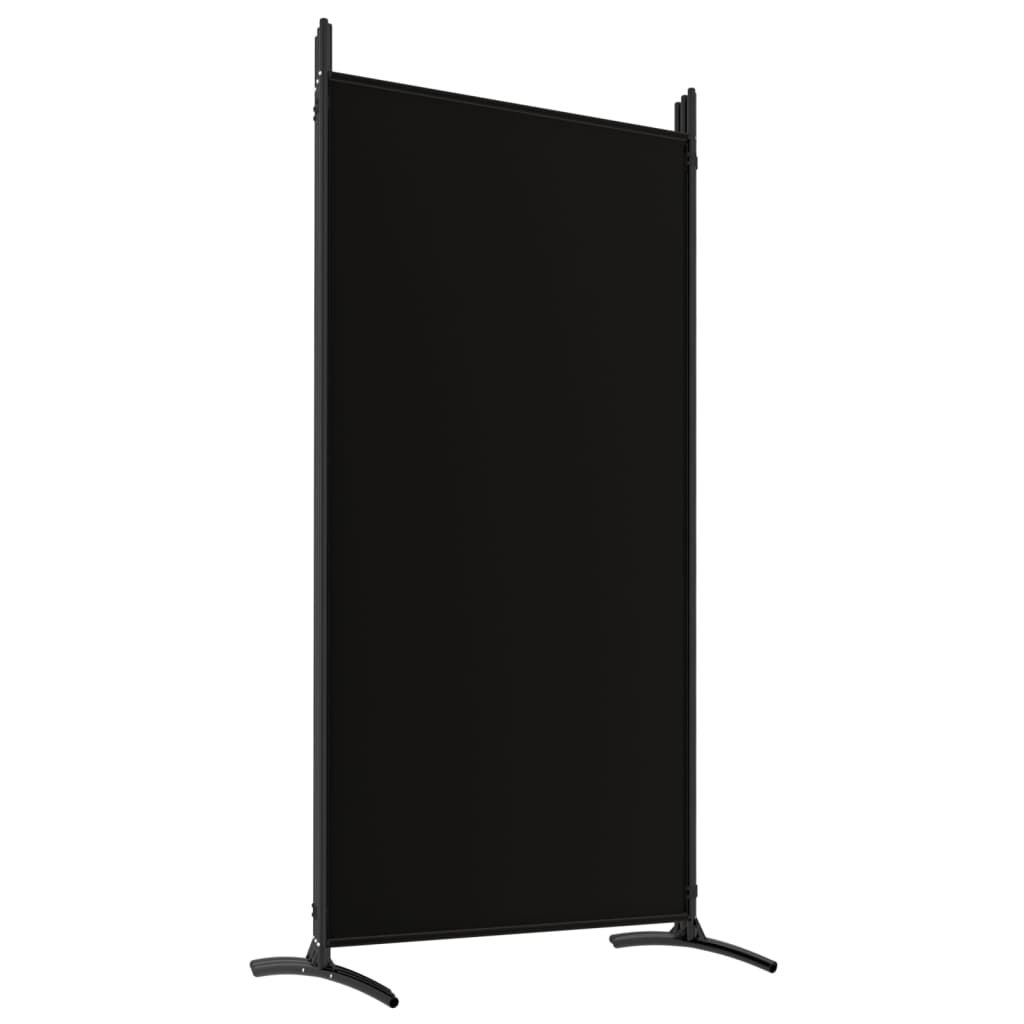Kamerscherm met 5 panelen 433x180 cm stof zwart is nu te koop bij PeponiXL, paradijselijk wonen!