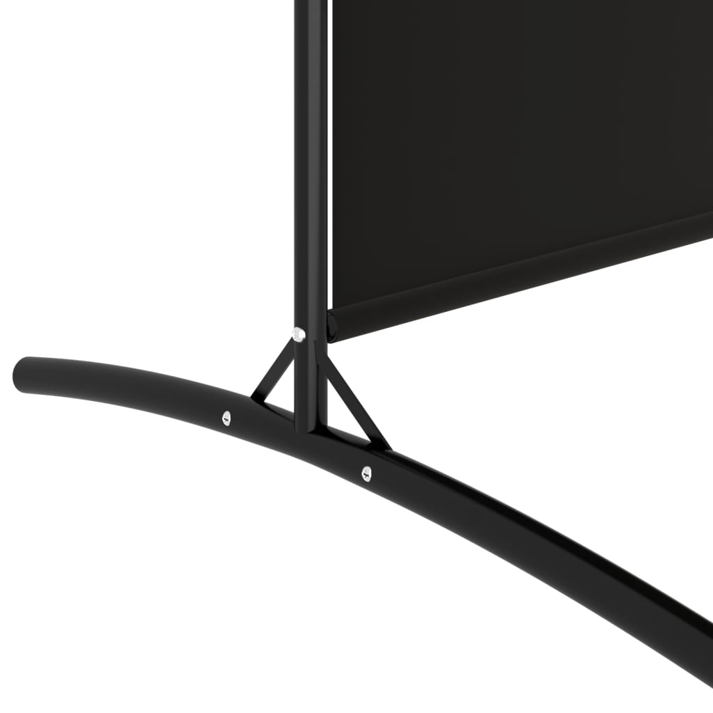 Kamerscherm met 6 panelen 520x180 cm stof zwart is nu te koop bij PeponiXL, paradijselijk wonen!