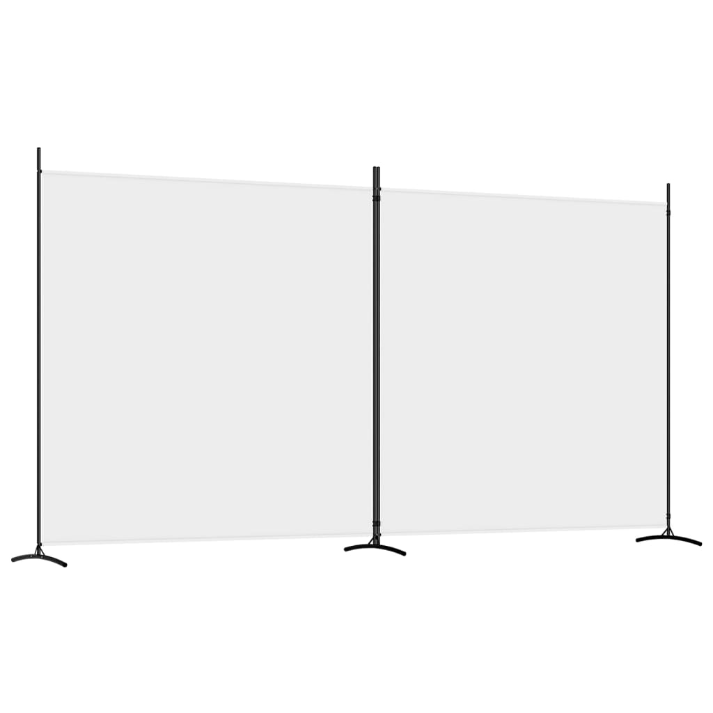 Kamerscherm met 2 panelen 348x180 cm stof wit is nu te koop bij PeponiXL, paradijselijk wonen!