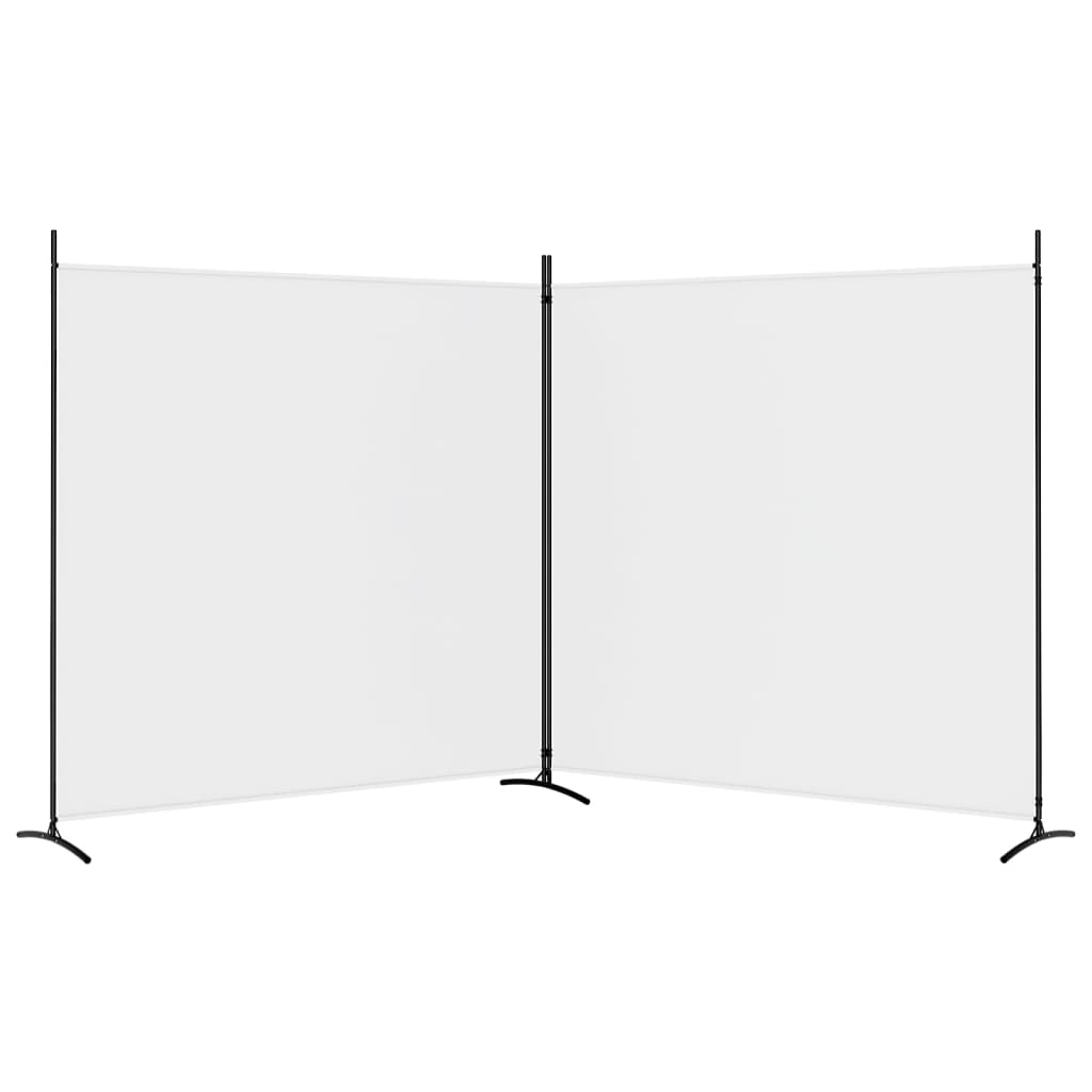 Kamerscherm met 2 panelen 348x180 cm stof wit is nu te koop bij PeponiXL, paradijselijk wonen!