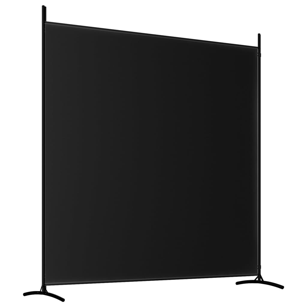 Kamerscherm met 2 panelen 348x180 cm stof zwart is nu te koop bij PeponiXL, paradijselijk wonen!