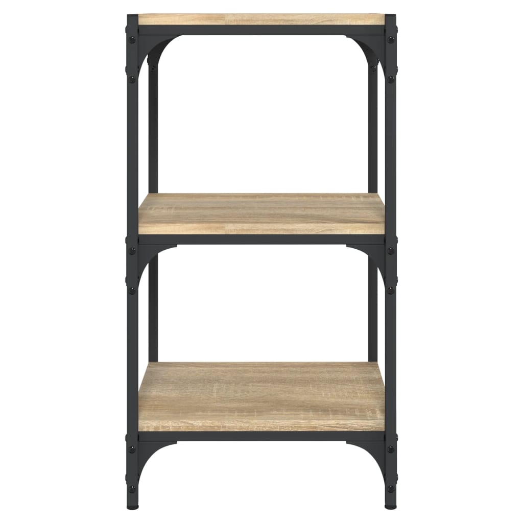 Boekenkast 40x33x70,5 cm bewerkt hout en staal Sonoma eiken is nu te koop bij PeponiXL, paradijselijk wonen!