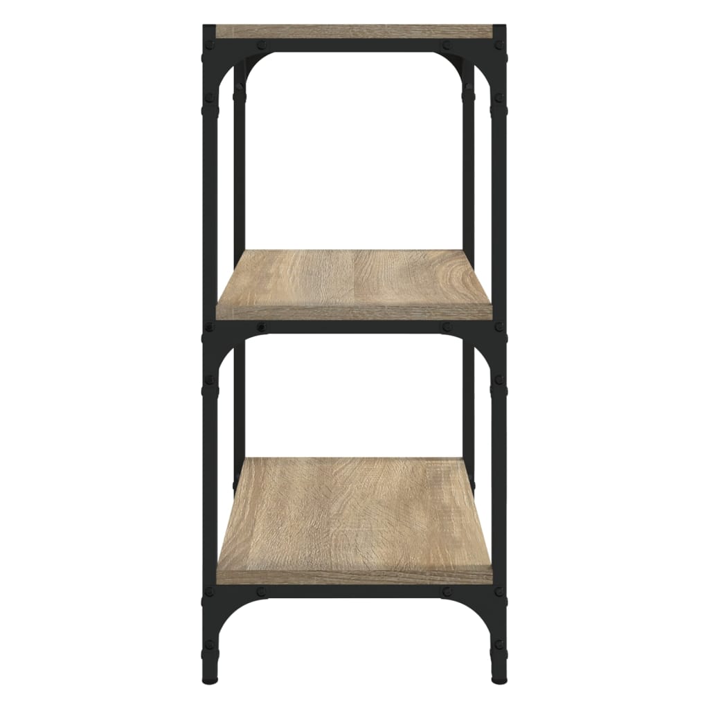 Boekenkast 40x33x70,5 cm bewerkt hout en staal Sonoma eiken is nu te koop bij PeponiXL, paradijselijk wonen!