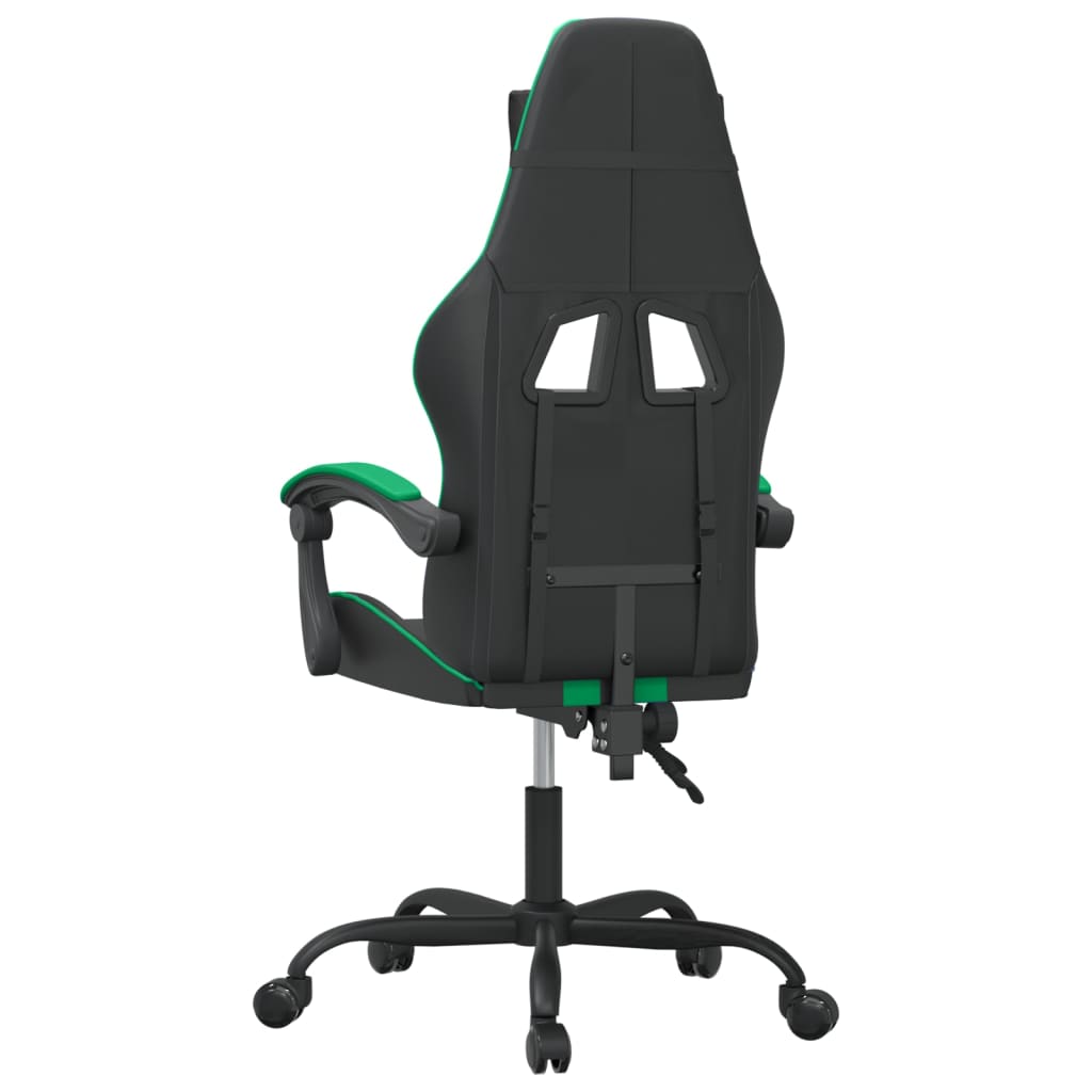 Gamestoel draaibaar kunstleer zwart en groen is nu te koop bij PeponiXL, paradijselijk wonen!