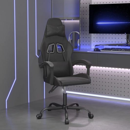 Gamestoel draaibaar kunstleer zwart is nu te koop bij PeponiXL, paradijselijk wonen!