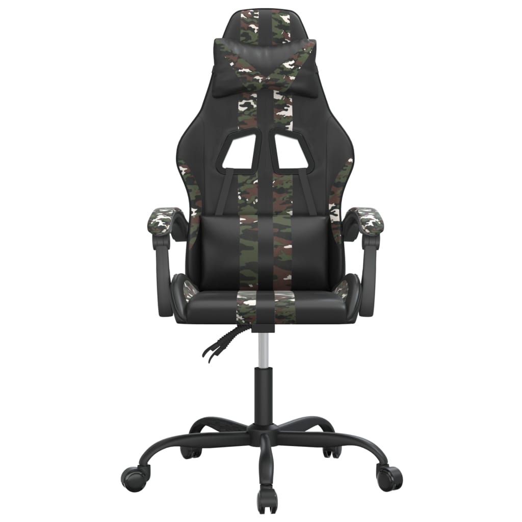 Gamestoel draaibaar kunstleer zwart en camouflage is nu te koop bij PeponiXL, paradijselijk wonen!