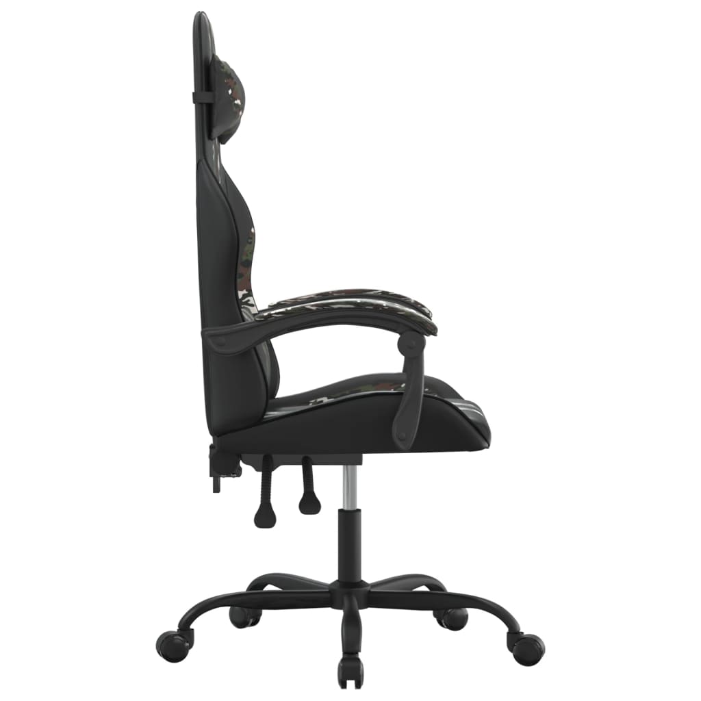 Gamestoel draaibaar kunstleer zwart en camouflage is nu te koop bij PeponiXL, paradijselijk wonen!