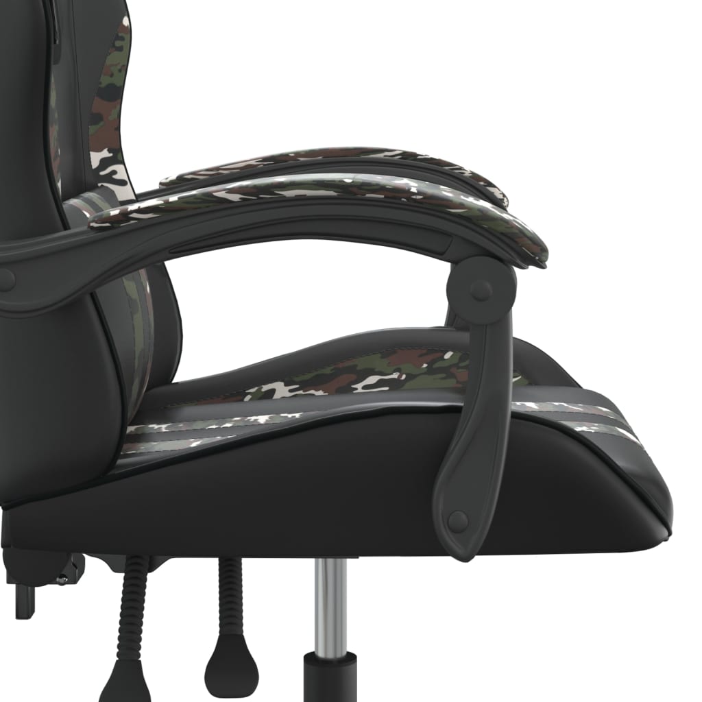Gamestoel draaibaar kunstleer zwart en camouflage is nu te koop bij PeponiXL, paradijselijk wonen!