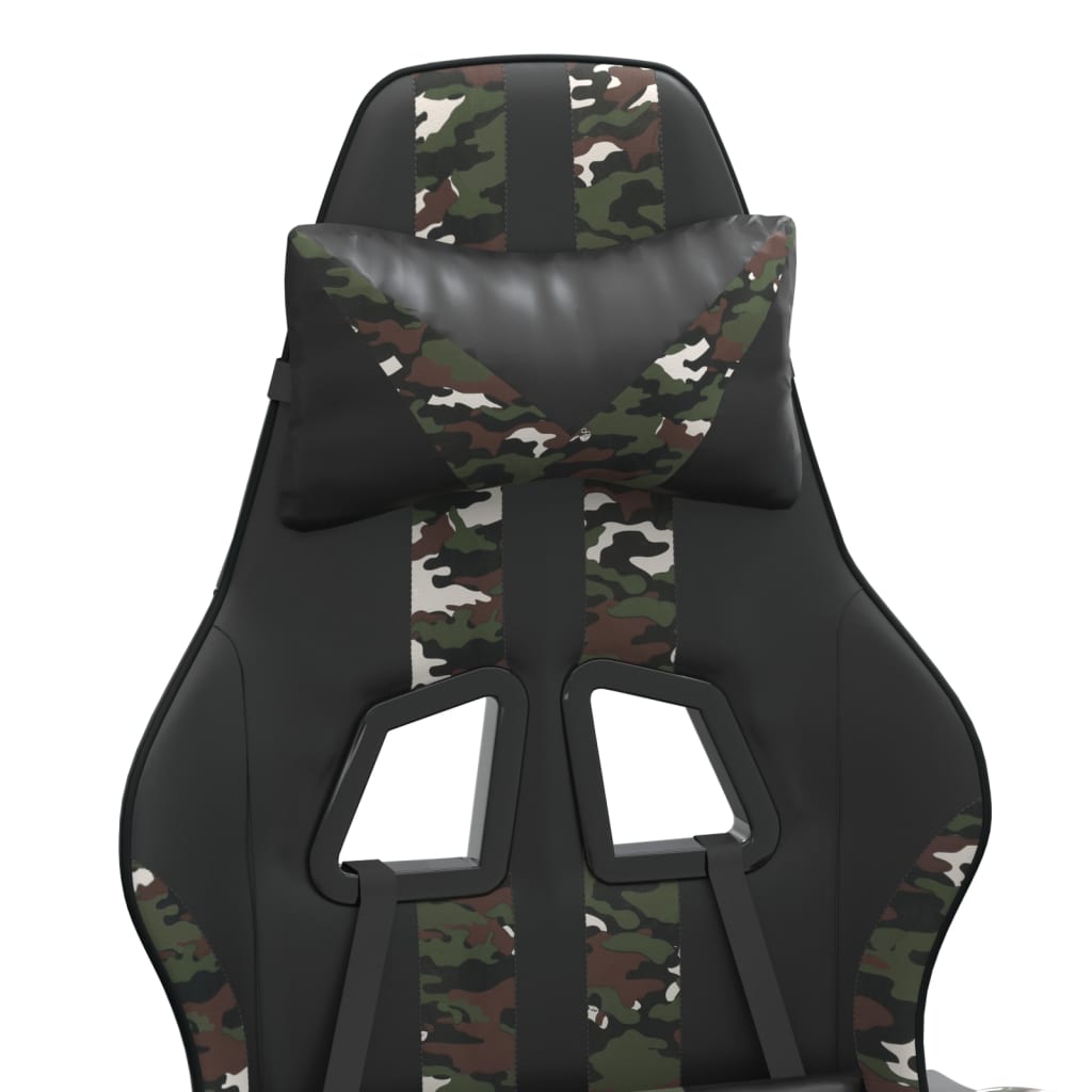 Gamestoel draaibaar kunstleer zwart en camouflage is nu te koop bij PeponiXL, paradijselijk wonen!