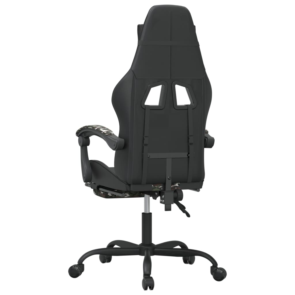 gamestoel draaibaar met voetensteun kunstleer zwart&camouflage is nu te koop bij PeponiXL, paradijselijk wonen!