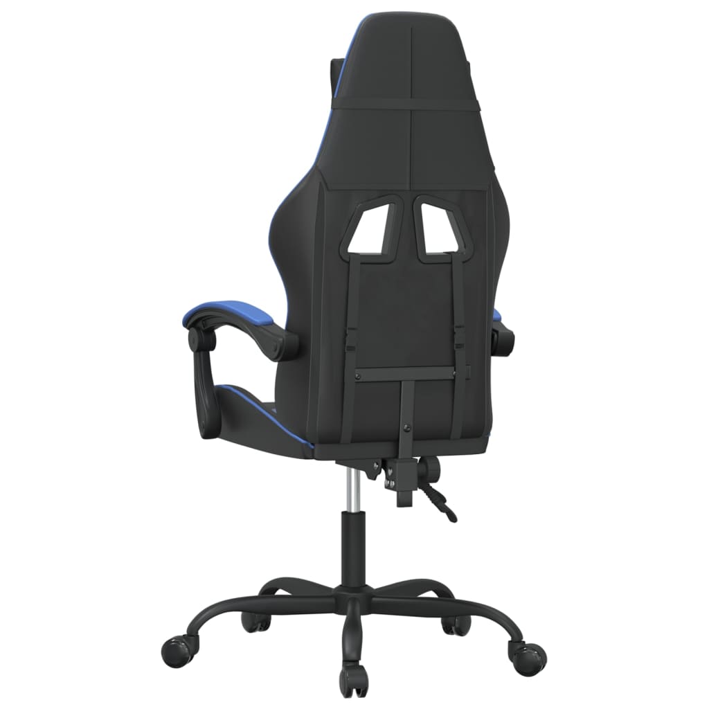 Gamestoel draaibaar kunstleer zwart en blauw is nu te koop bij PeponiXL, paradijselijk wonen!