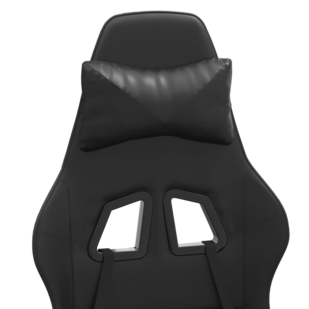 Gamestoel draaibaar kunstleer zwart is nu te koop bij PeponiXL, paradijselijk wonen!