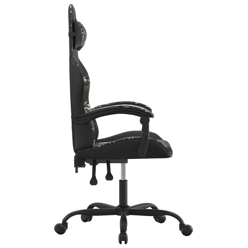 Gamestoel draaibaar kunstleer zwart en camouflage is nu te koop bij PeponiXL, paradijselijk wonen!