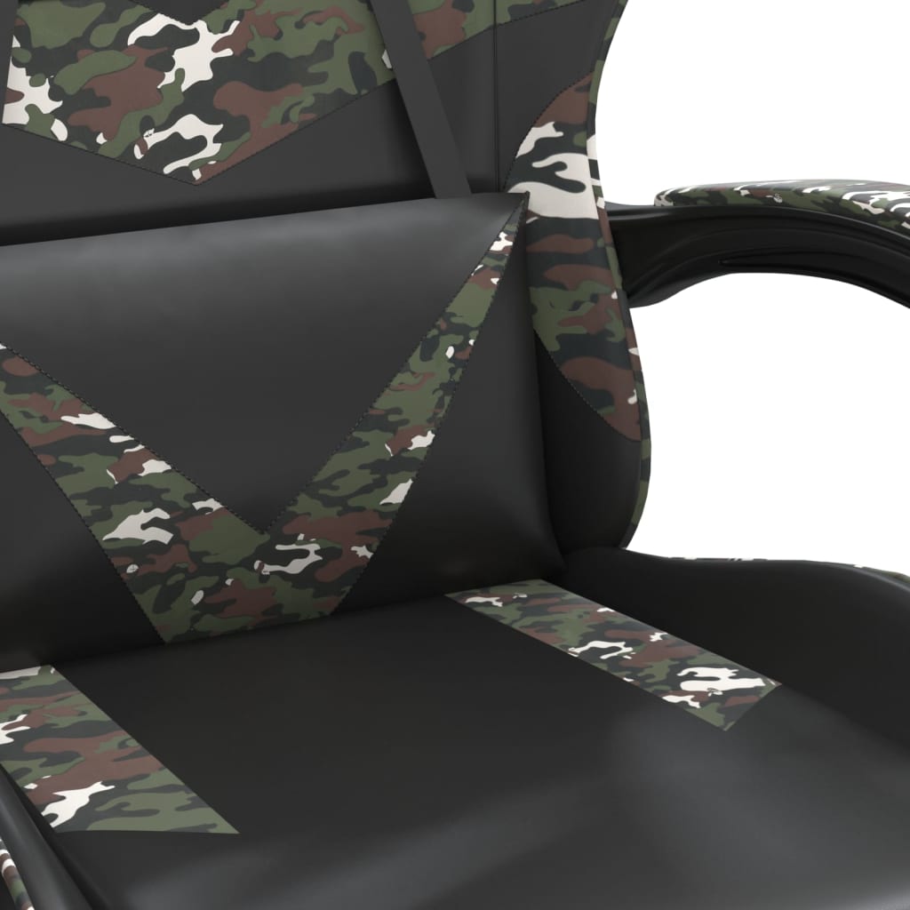 Gamestoel draaibaar kunstleer zwart en camouflage is nu te koop bij PeponiXL, paradijselijk wonen!