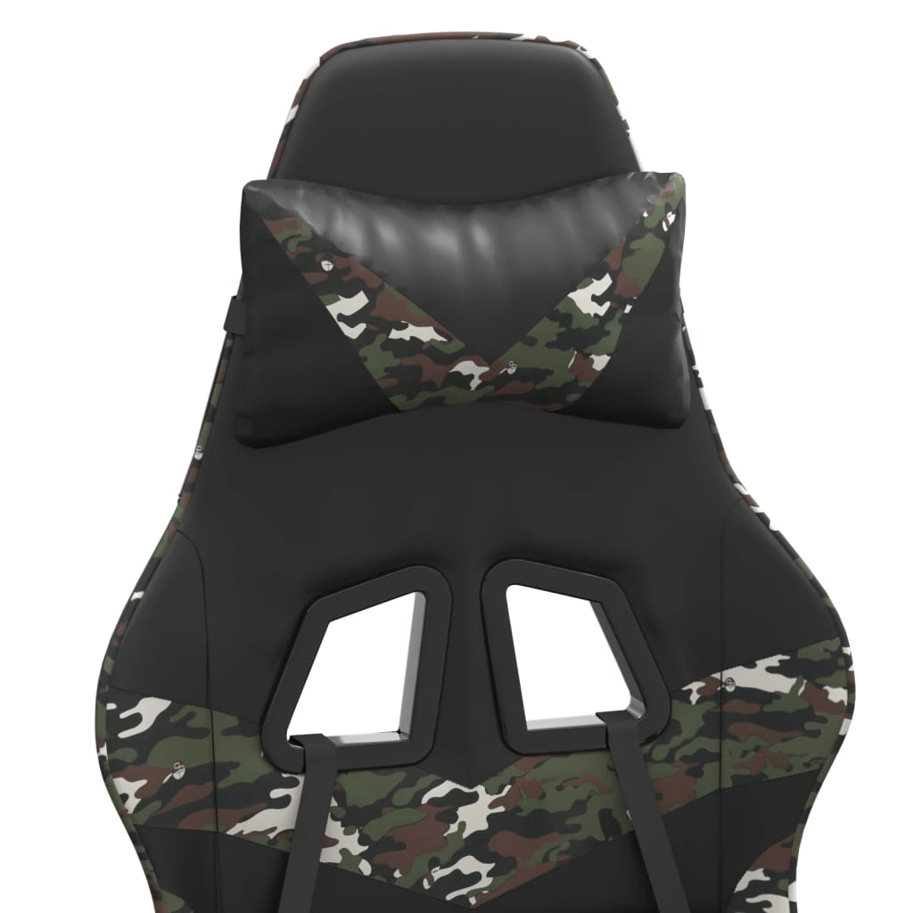 Gamestoel draaibaar kunstleer zwart en camouflage is nu te koop bij PeponiXL, paradijselijk wonen!