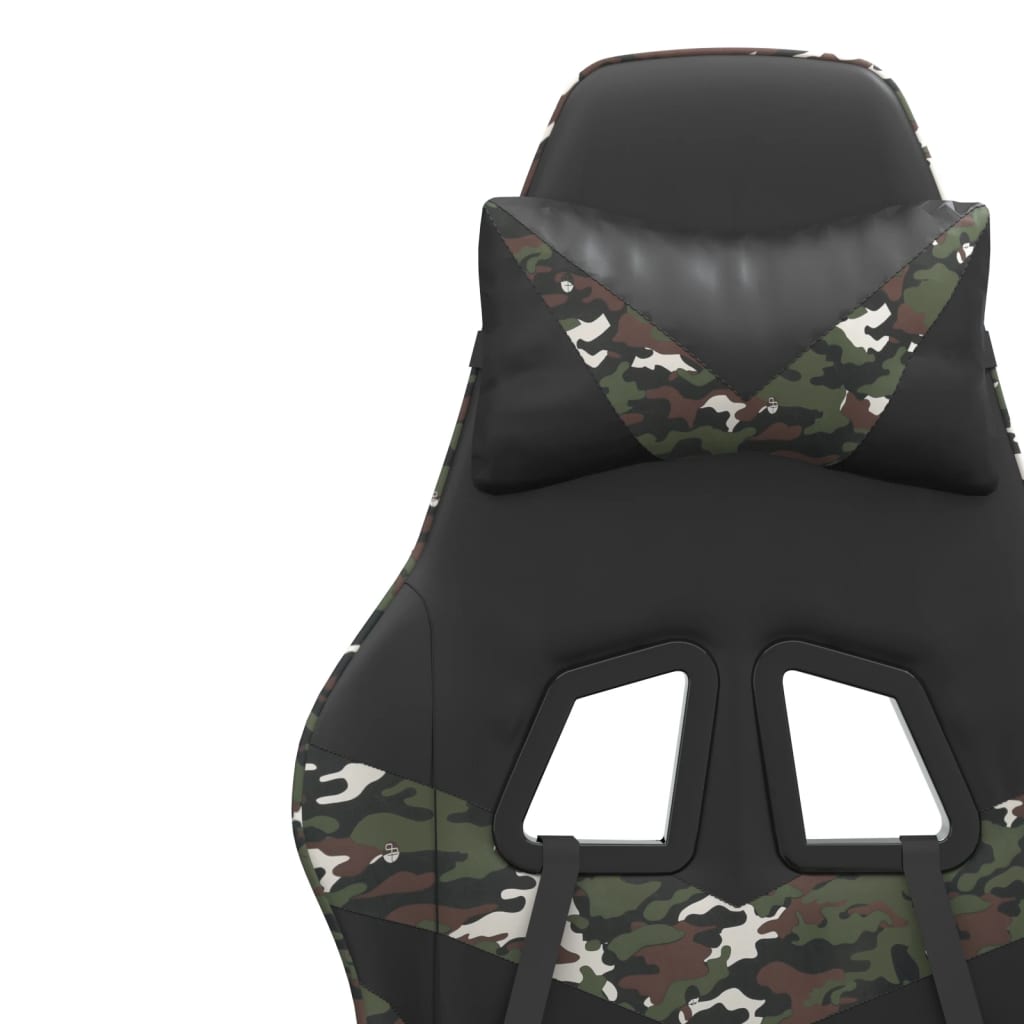 Gamestoel draaibaar kunstleer zwart en camouflage is nu te koop bij PeponiXL, paradijselijk wonen!