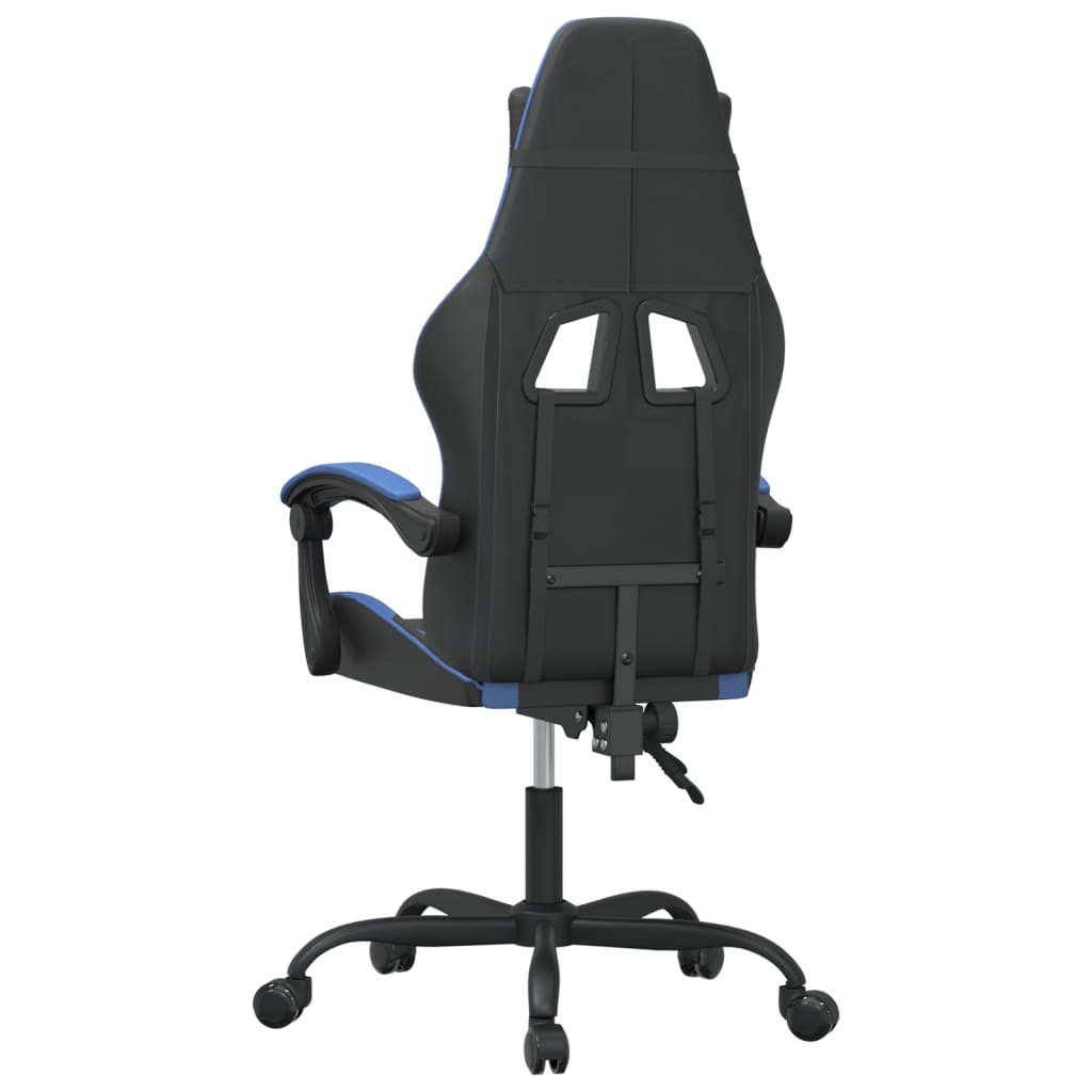 Gamestoel draaibaar kunstleer zwart en blauw is nu te koop bij PeponiXL, paradijselijk wonen!