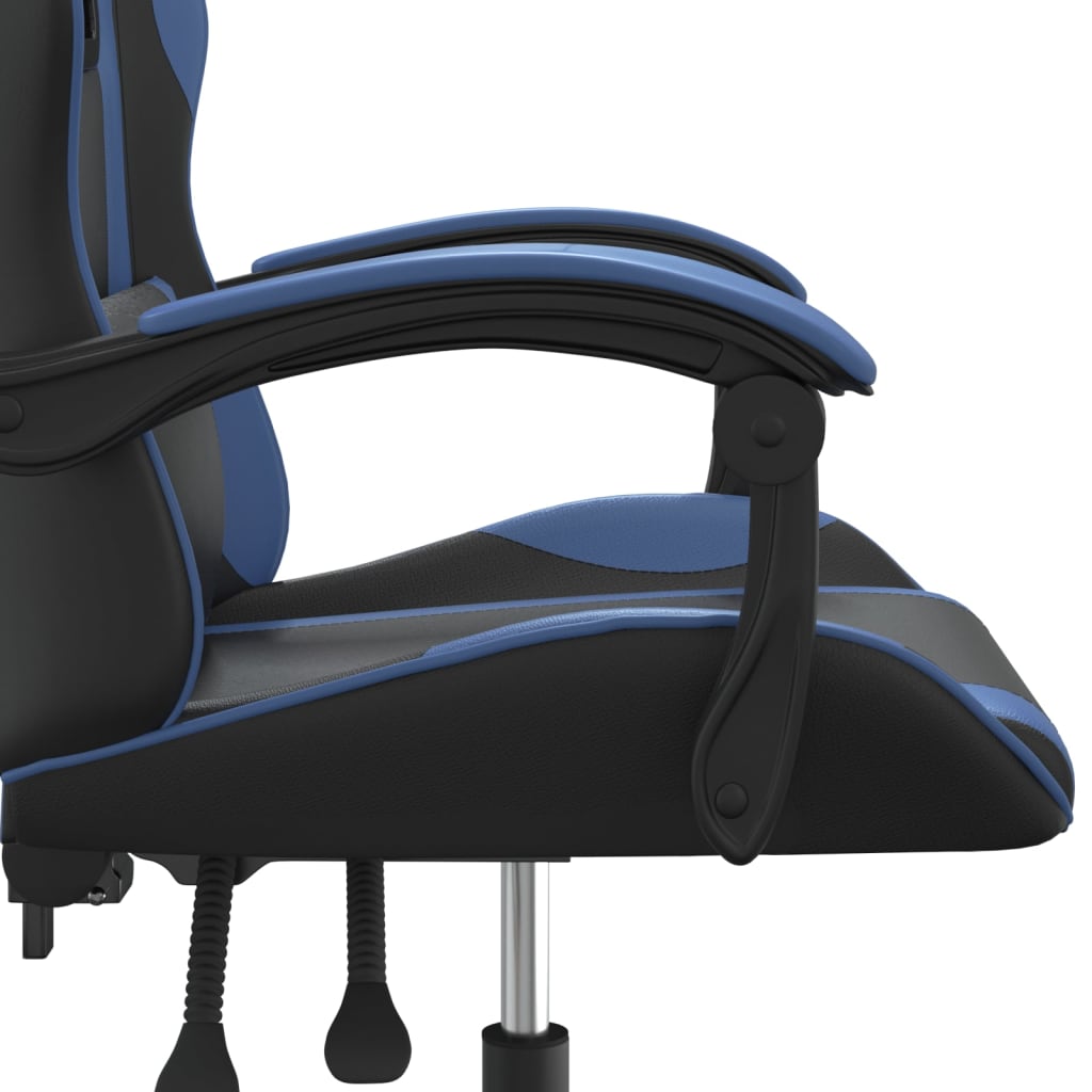 Gamestoel draaibaar kunstleer zwart en blauw is nu te koop bij PeponiXL, paradijselijk wonen!