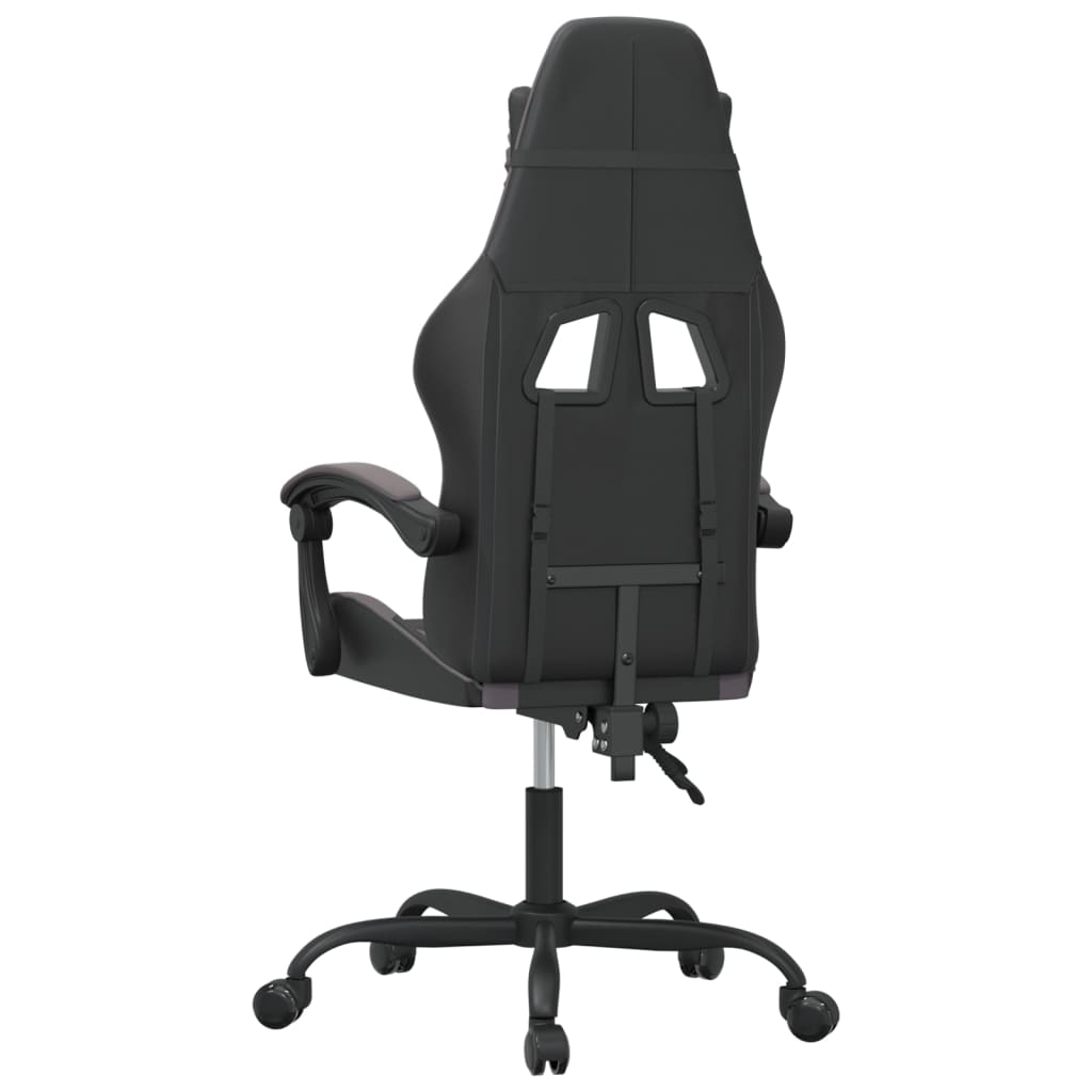 Gamestoel draaibaar kunstleer zwart en grijs is nu te koop bij PeponiXL, paradijselijk wonen!