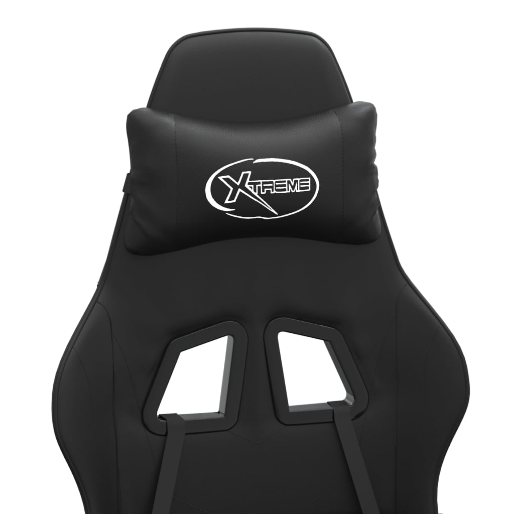 Gamestoel draaibaar kunstleer zwart is nu te koop bij PeponiXL, paradijselijk wonen!