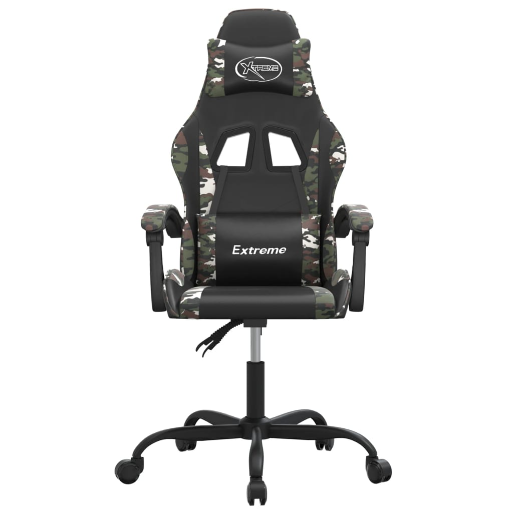 Gamestoel draaibaar kunstleer zwart en camouflage is nu te koop bij PeponiXL, paradijselijk wonen!