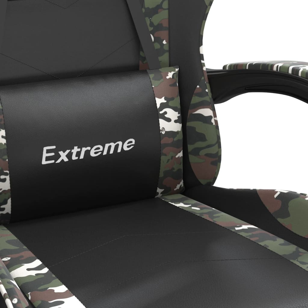 Gamestoel draaibaar kunstleer zwart en camouflage is nu te koop bij PeponiXL, paradijselijk wonen!