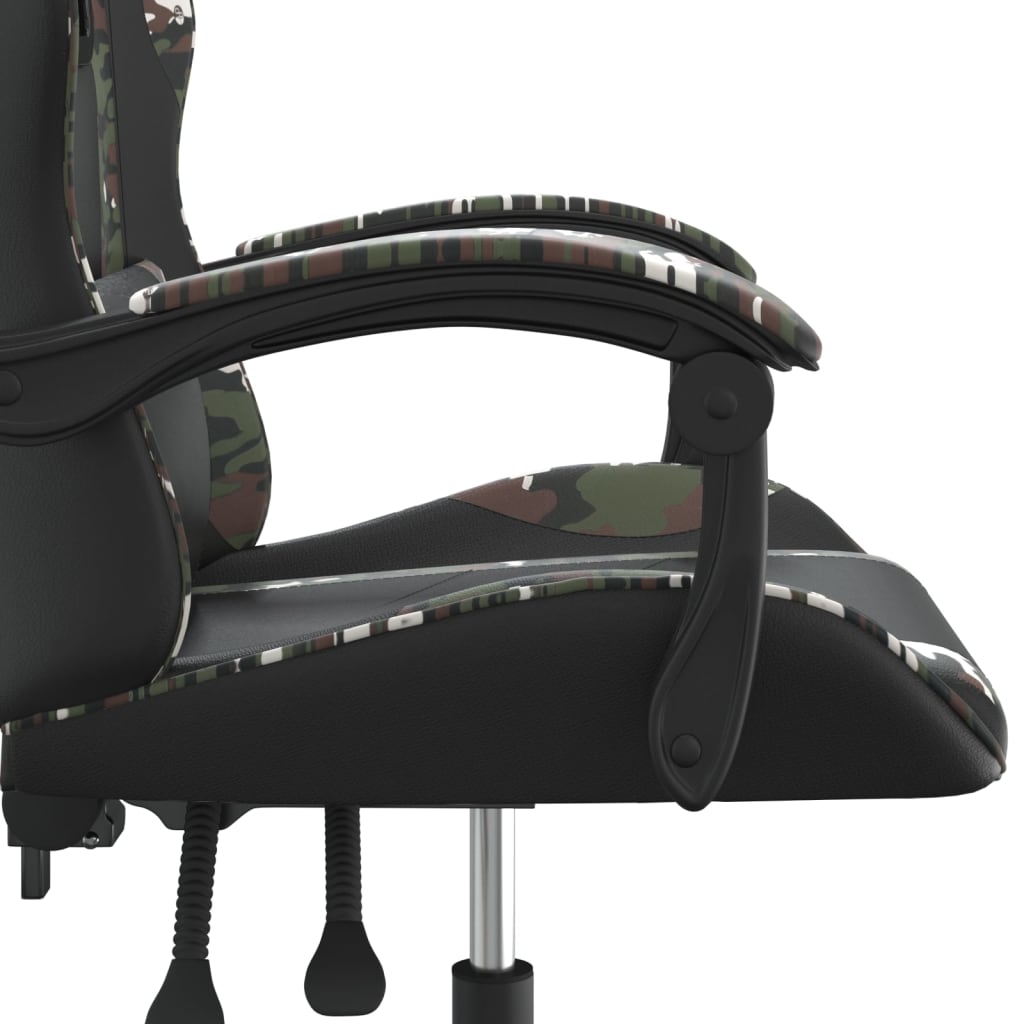 Gamestoel draaibaar kunstleer zwart en camouflage is nu te koop bij PeponiXL, paradijselijk wonen!