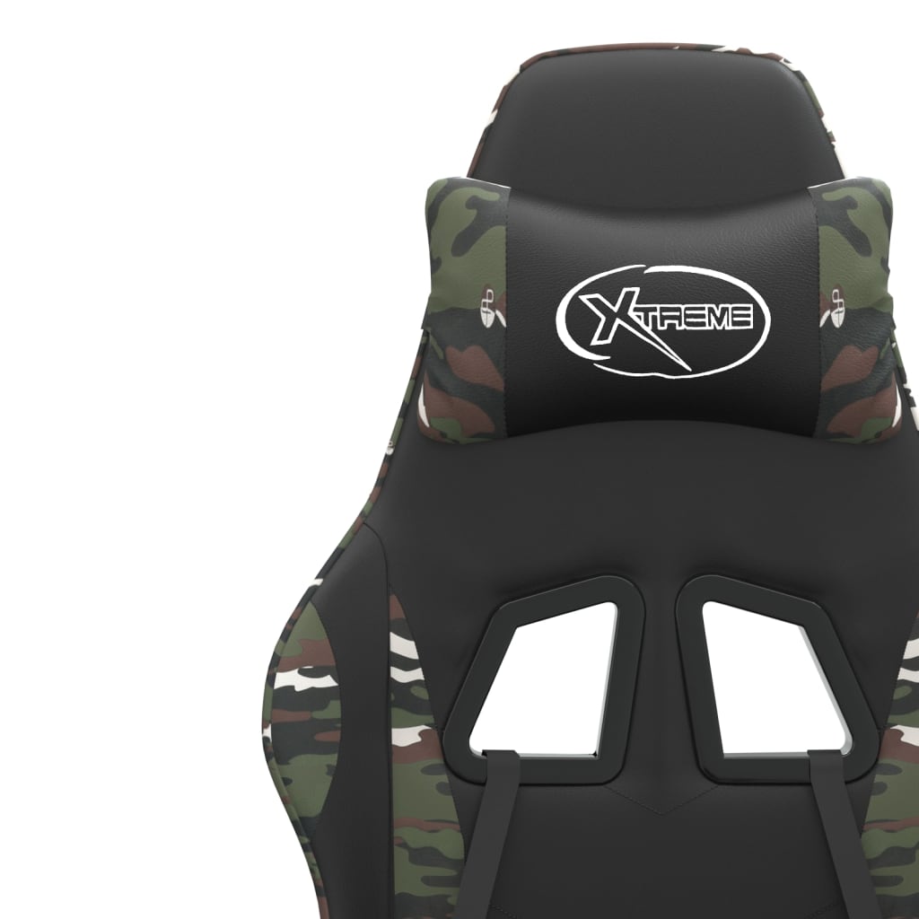 Gamestoel draaibaar kunstleer zwart en camouflage is nu te koop bij PeponiXL, paradijselijk wonen!