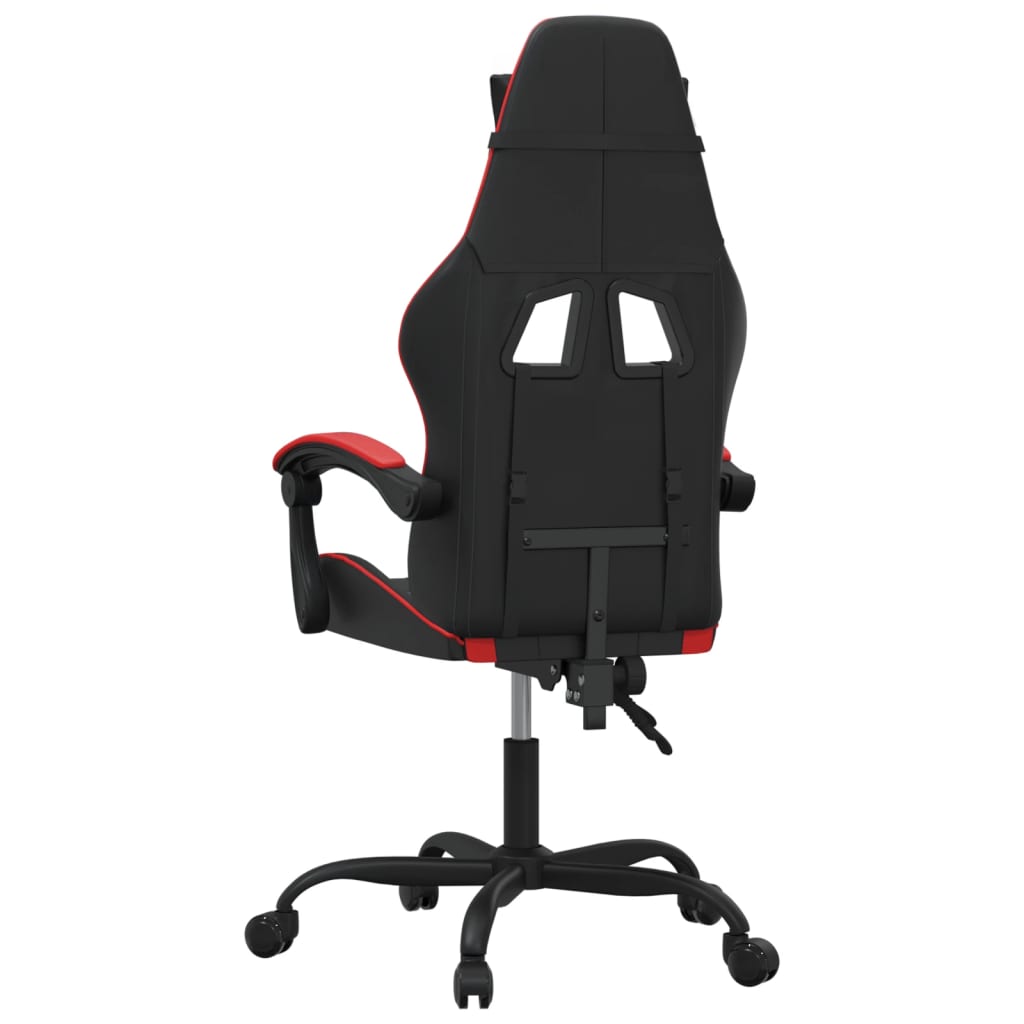 Gamestoel draaibaar kunstleer zwart en rood is nu te koop bij PeponiXL, paradijselijk wonen!