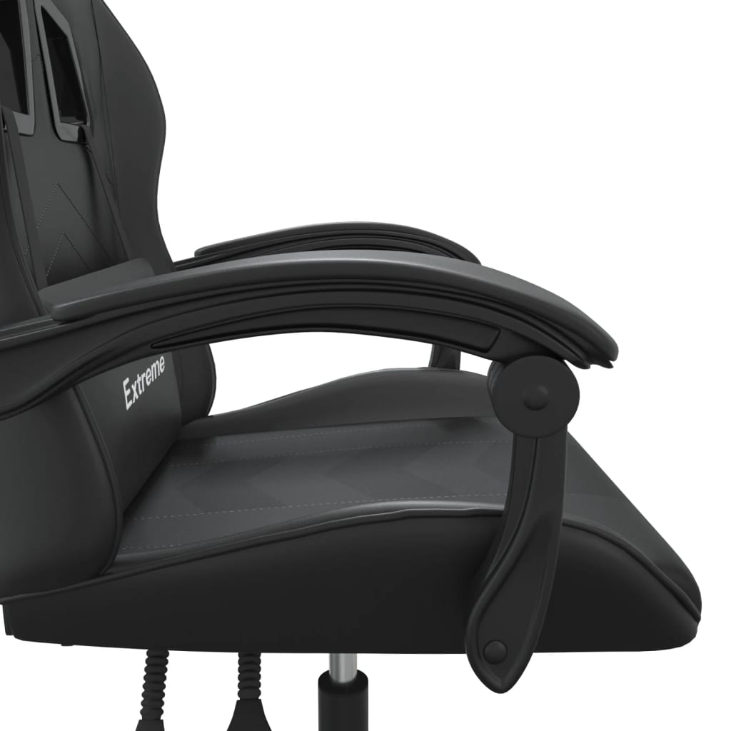 Gamestoel draaibaar kunstleer zwart is nu te koop bij PeponiXL, paradijselijk wonen!