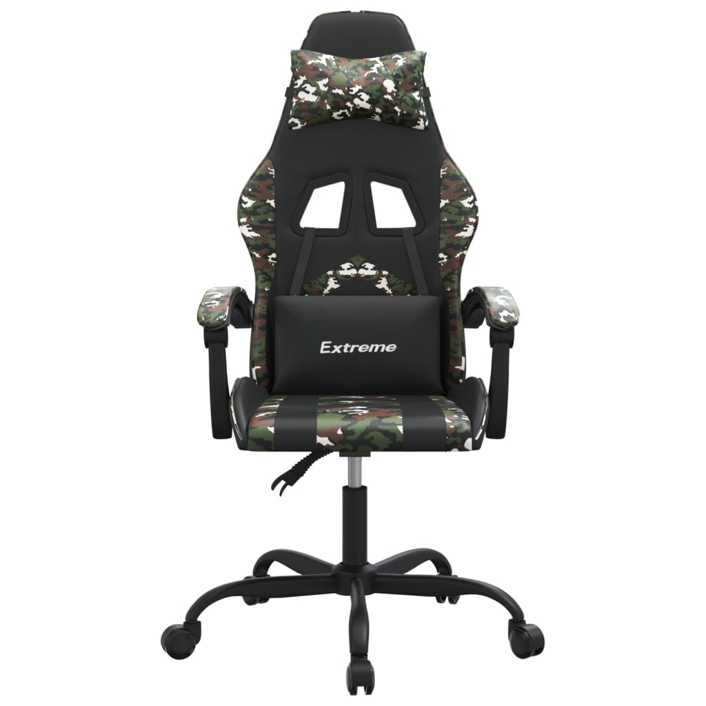 Gamestoel draaibaar kunstleer zwart en camouflage is nu te koop bij PeponiXL, paradijselijk wonen!