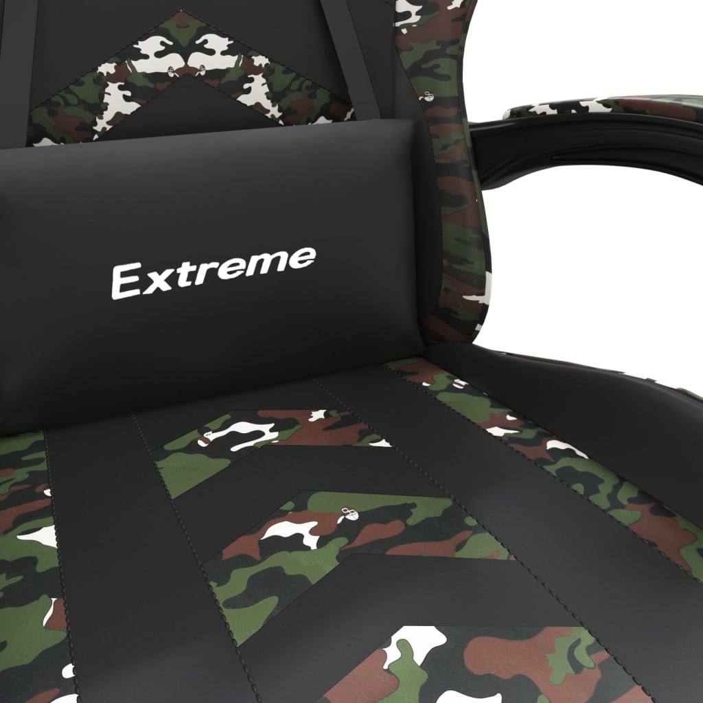 Gamestoel draaibaar kunstleer zwart en camouflage is nu te koop bij PeponiXL, paradijselijk wonen!