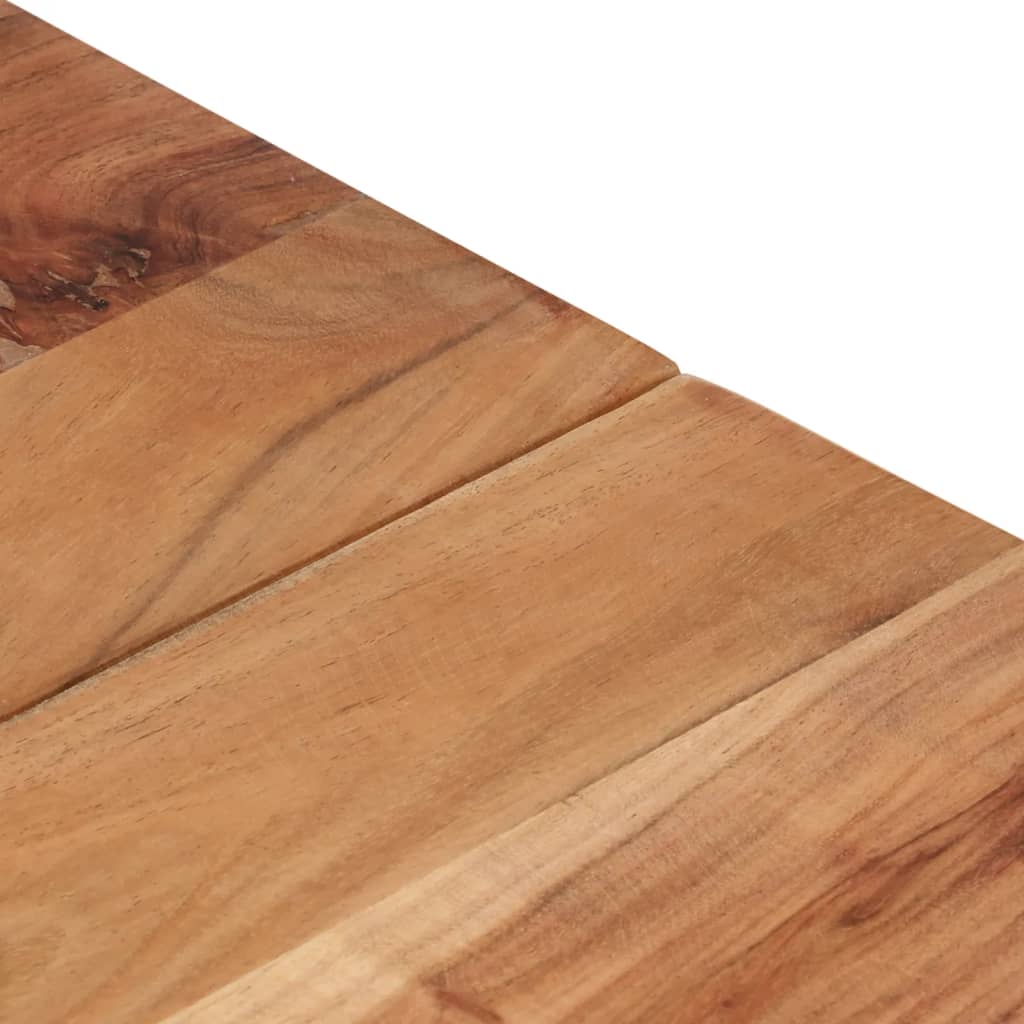 Salontafel roestvrij staal en massief acaciahout zilverkleurig is nu te koop bij PeponiXL, paradijselijk wonen!