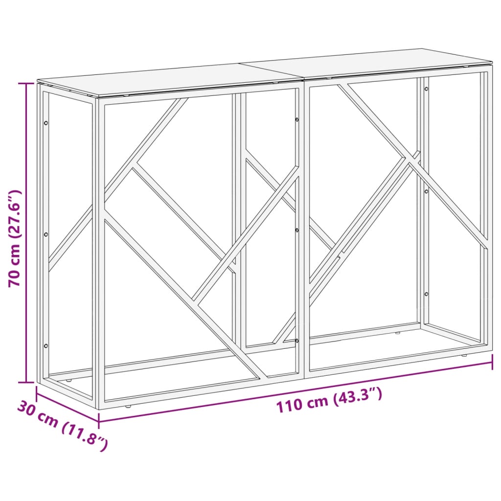 Wandtafel roestvrijstaal en gehard glas zilverkleurig is nu te koop bij PeponiXL, paradijselijk wonen!