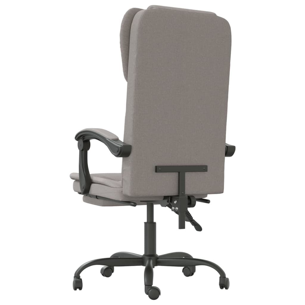 Kantoorstoel verstelbaar stof taupe is nu te koop bij PeponiXL, paradijselijk wonen!