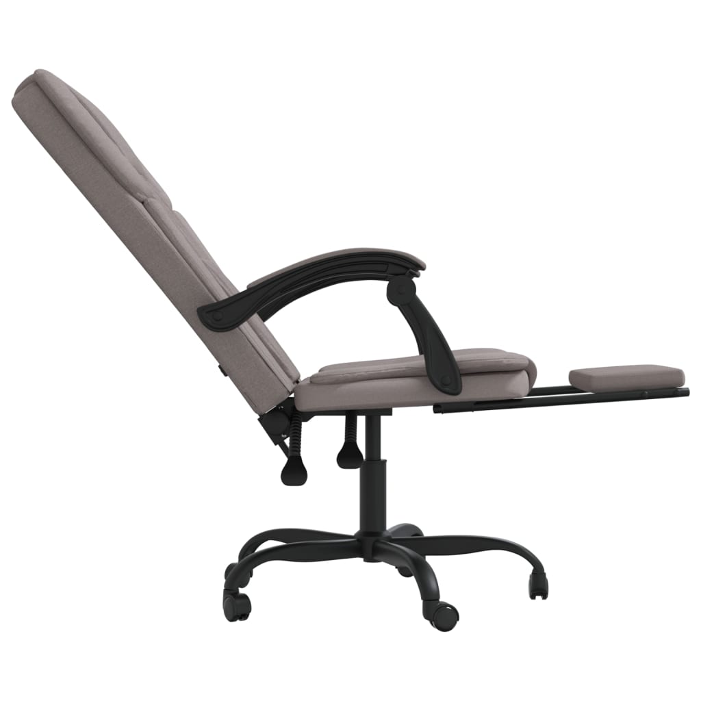 Kantoorstoel verstelbaar stof taupe is nu te koop bij PeponiXL, paradijselijk wonen!